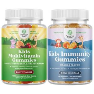 Paquete de gomitas multivitamínicas para niños con vitamina C y zinc
