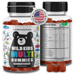Gomitas multivitamínicas para niños Wild Foods con vitaminas y probióticos
