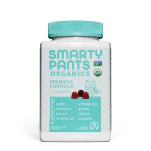 Gomitas multivitamínicas prenatales orgánicas SmartyPants para mujeres