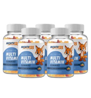 Paquete de gomitas multivitamínicas veganas para niños MightyFox