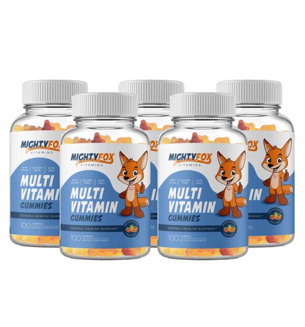 Version 1.0.0 Paquete de gomitas multivitamínicas veganas para niños MightyFox