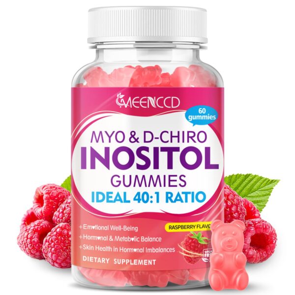 Gomitas Myo-Inositol D-Chiro Inositol sabor frambuesa
