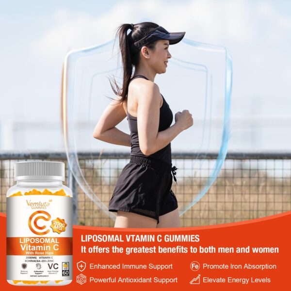 Gomitas naranja sobre fondo blanco