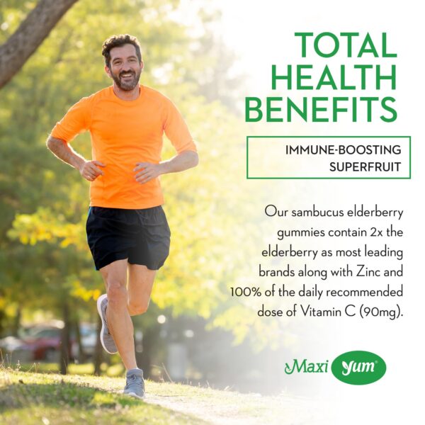 Gomitas naturales Maxi Health sabor bayas con extracto de saúco
