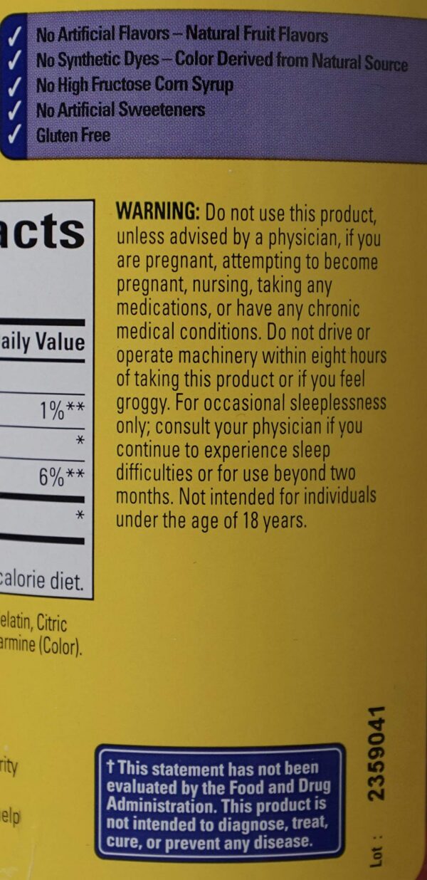 Version 1.0.0 Gomitas naturales Nature Made melatonina 10 mg sabor fresa