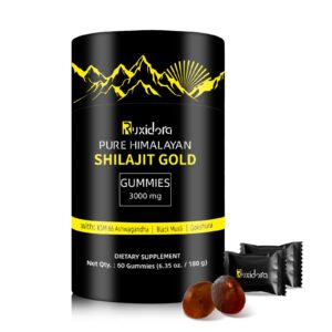 Gomitas naturales de Shilajit Himalaya Ruxidora 60 unidades