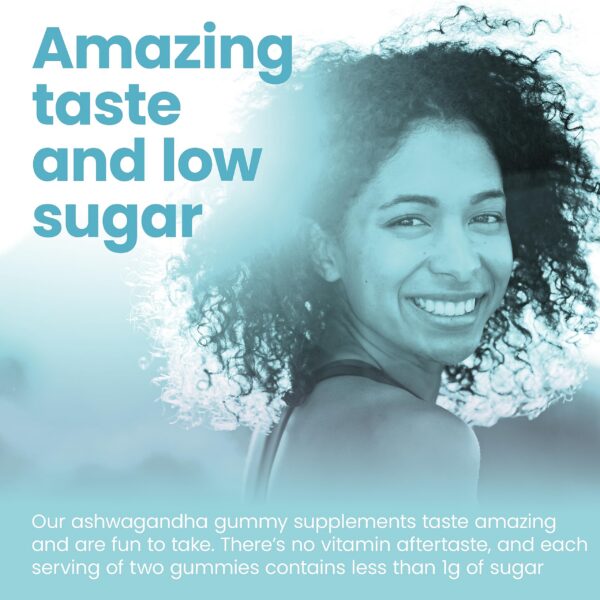 Gomitas naturales Vitafive Ashwagandha sin gluten con vitamina B12