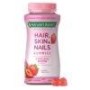 Gomitas Nature's Bounty cabello piel uñas sabor fresa 140 unidades