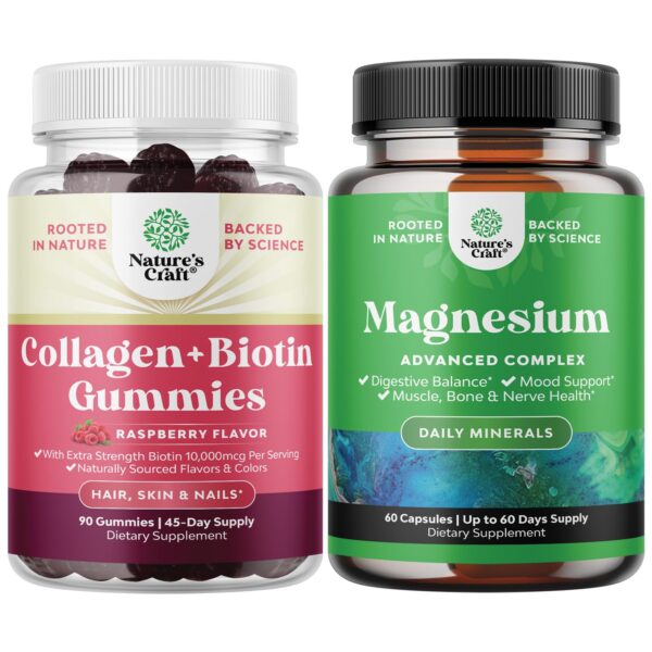 Gomitas Natures Craft para cabello piel uñas con biotina