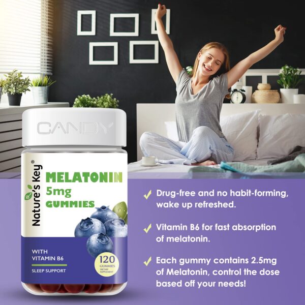 Gomitas Nature's Key melatonina biotina envase