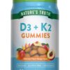 Gomitas Nature's Truth D3 y K2 sabor durazno mango