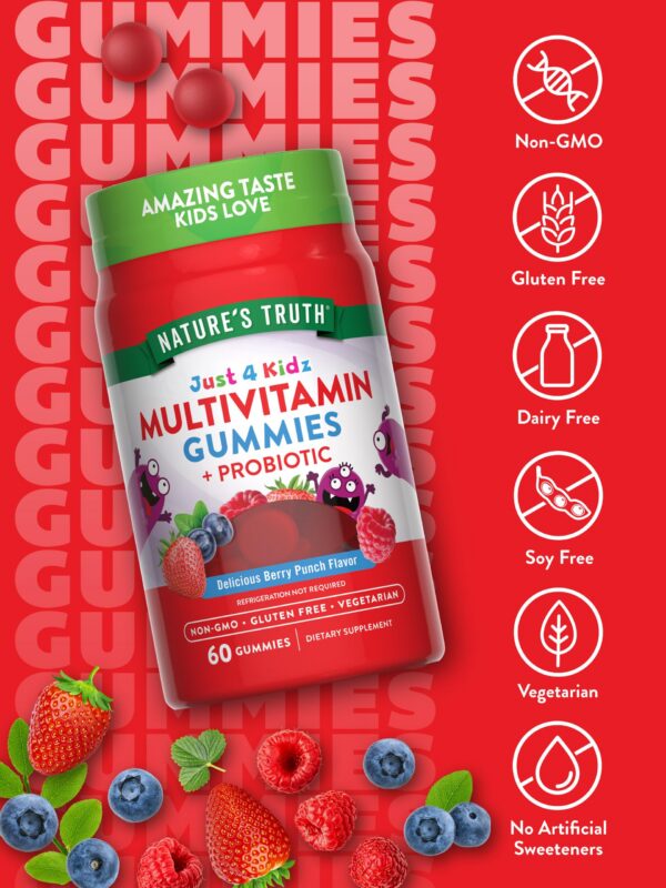 Gomitas Nature's Truth sabor berry punch para niños