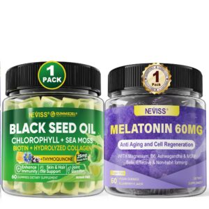 Gomitas NEVISS melatonina 60mg para sueño saludable y bienestar