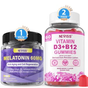 Gomitas NEVISS melatonina vitamina d3 b12 paquete vegano