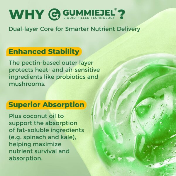 Gomitas veganas NEVISS Super Greens naturales