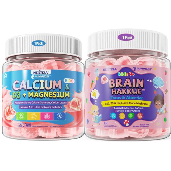 Gomitas Nextdia calcio D3 magnesio con Lion's Mane - vista frontal