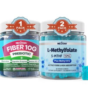 Gomitas Nextdia fibra y L-metilfolato frasco