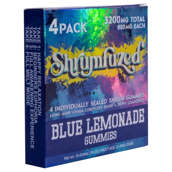 gomitas nootrópicas shrumfuzed Lion's Mane Reishi paquete 4