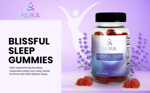 Version 1.0.0 Gomitas NUKA Blissful Sleep extractos naturales para adultos