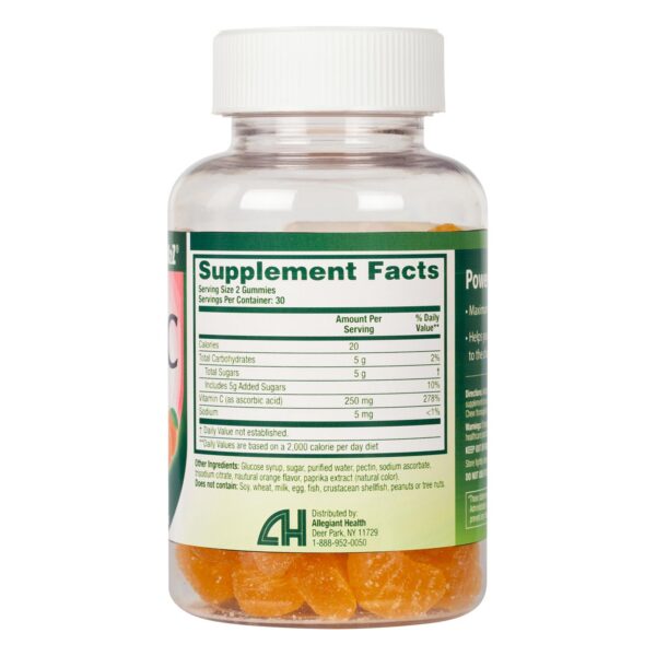 Gomitas NutraA2Z vitamina C 250 mg 60 unidades