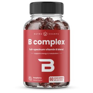 Gomitas NutraChamps complejo vitamina B sabor frambuesa