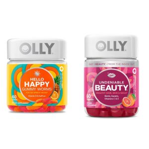 Gomitas OLLY Hello Happy para apoyo del ánimo en frasco