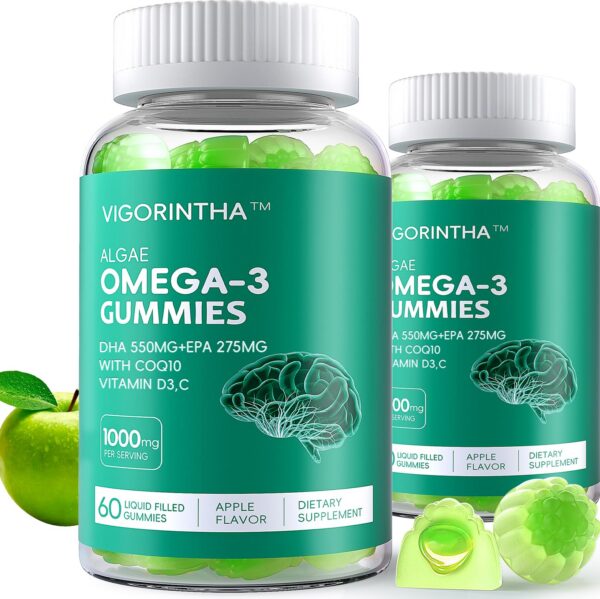 Version 1.0.0 Gomitas omega-3 veganas con DHA 550 mg y EPA 275 mg