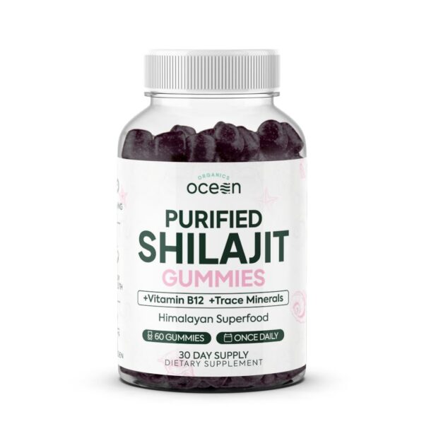 Gomitas orgánicas de shilajit Organics Ocean para hombres y mujeres