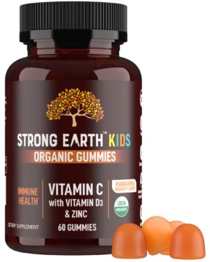 Version 1.0.0 Gomitas orgánicas Strong Earth vitamina c d3 zinc niños