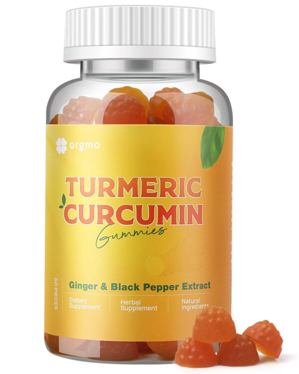 Paquete gomitas ORGMO cúrcuma pimienta negra sin azúcar
