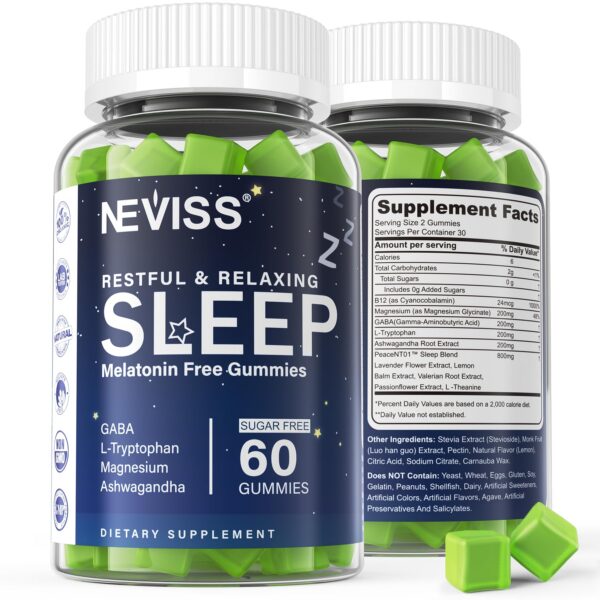 Gomitas para dormir NEVISS sabor limón meyer sin melatonina