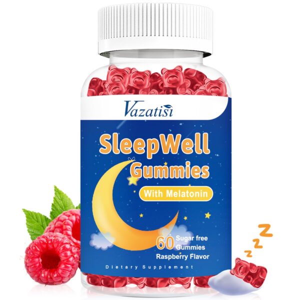 Gomitas para dormir Vazatisi frambuesa paquete frontal