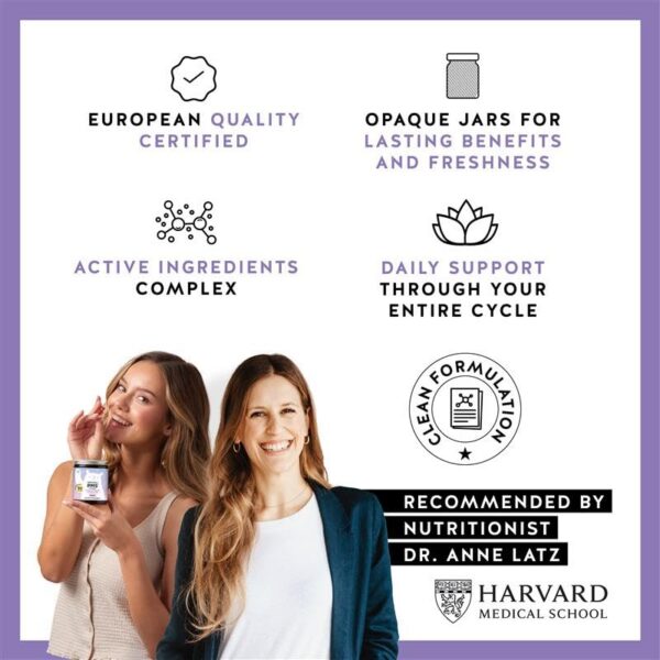 Detalle de chasteberry y melisa en etiqueta