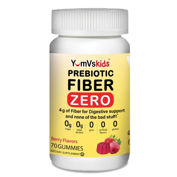 Gomitas prebióticas YumVs sabor berries para niños 70 tabletas