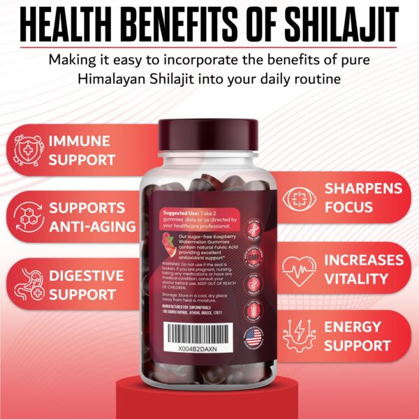 Gomitas premium SUPERNUTRIALS para energía y claridad mental