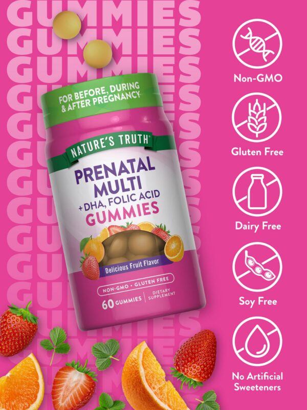 Gomitas prenatal sabor frutas Nature's Truth