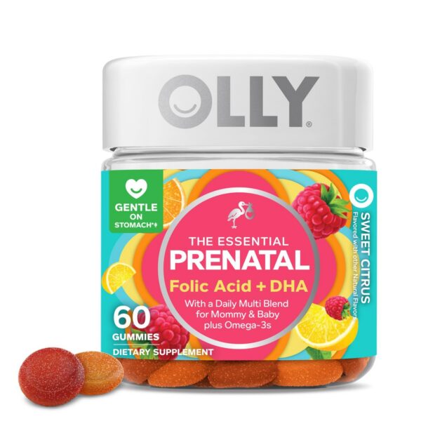 Gomitas prenatales OLLY ácidos fólico y DHA sabor cítrico berry