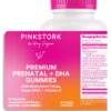 Gomitas prenatales Pink Stork con nutrientes para embarazo