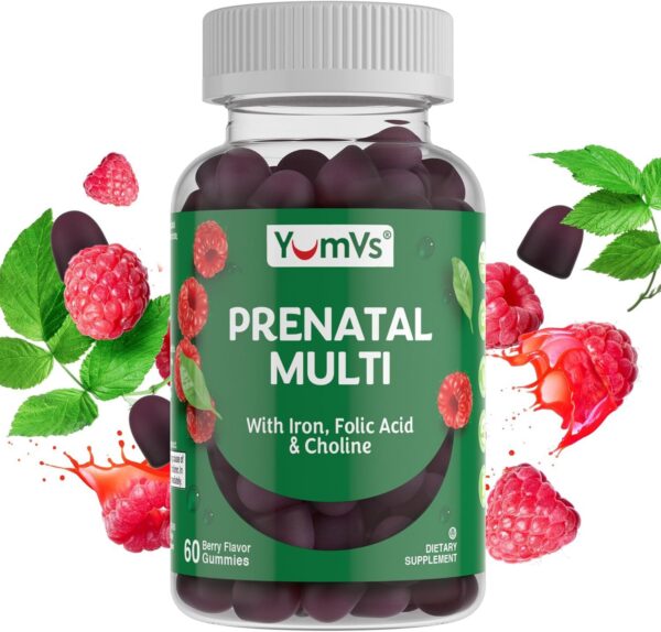 Gomitas prenatales YumVs para mujeres con nutrientes esenciales