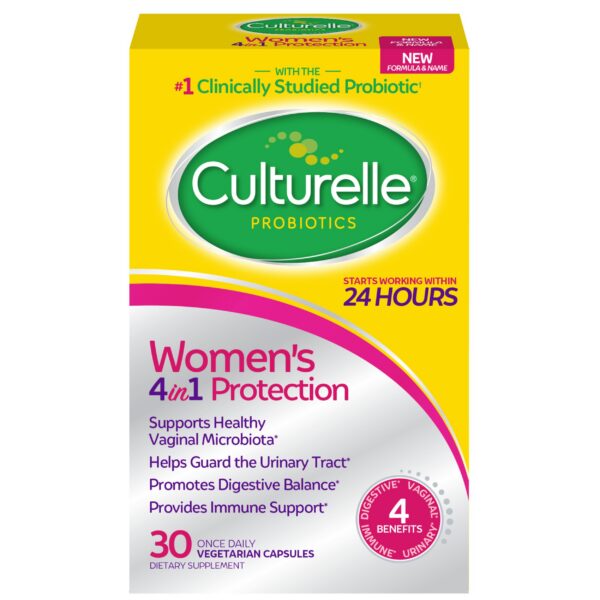 Cápsulas Culturelle probióticos 4 en 1 para mujer y hombre