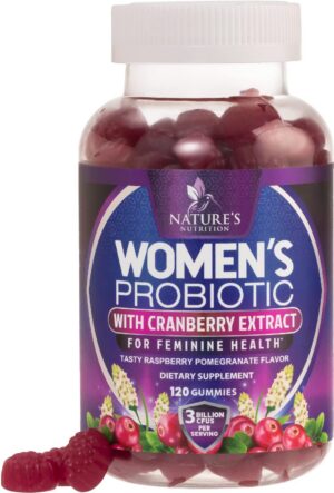 Gomitas probióticas para mujeres Nature's Nutrition frasco