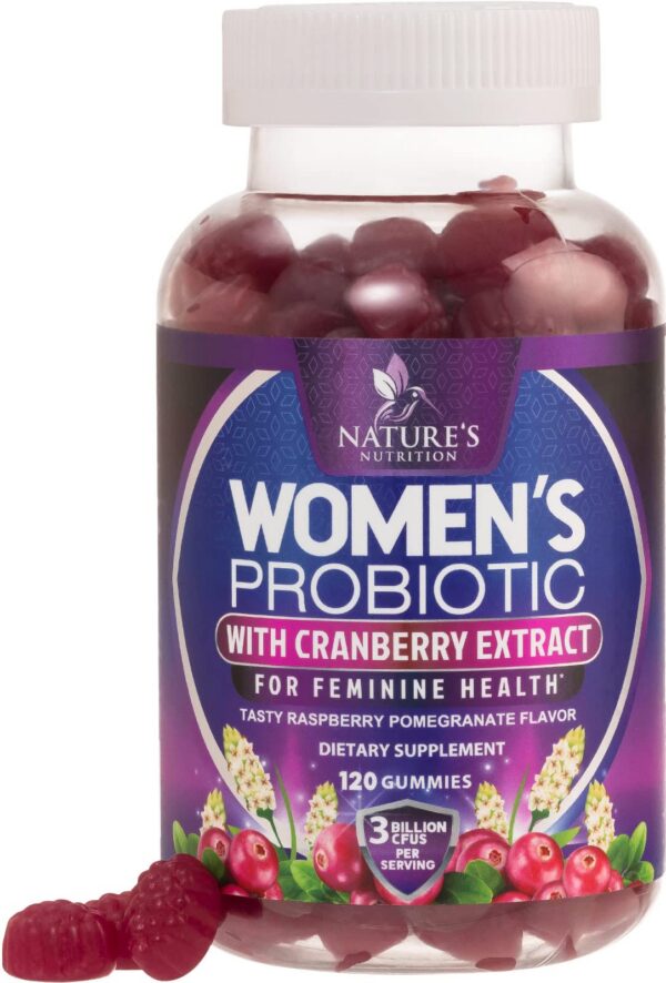 Gomitas probióticas para mujeres Nature's Nutrition frasco