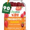 Gomitas probióticas para niños Lifeable con sabor frambuesa y 2 mil millones CFU