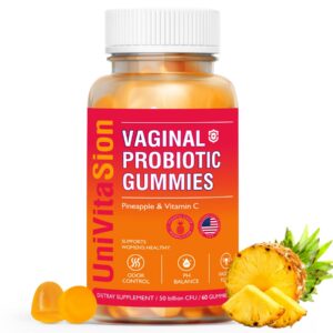 Gomitas probióticas vaginales UniVitaSion sabor piña hawaiana