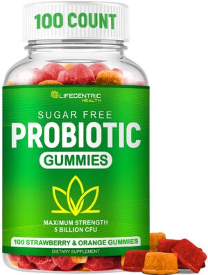 Gomitas probióticas veganas para salud digestiva y sistema inmune