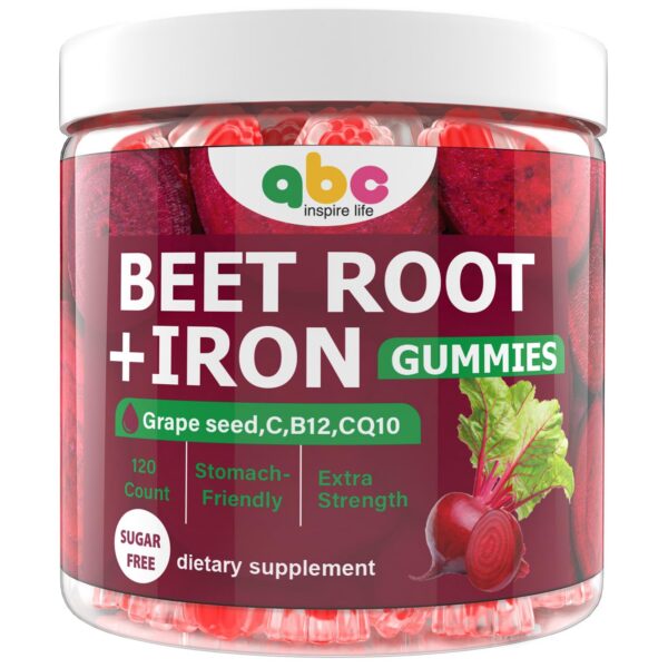 Paquete de gomitas de raíz de remolacha 3000mg 120 piezas