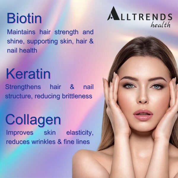 Gomitas rosas para salud de cabello piel y uñas con vitaminas