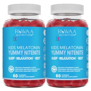 Gomitas RUWAA NUTRITION melatonina 1mg para niños sabor fresa
