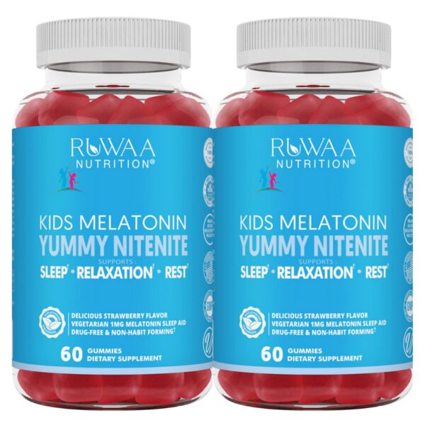 Gomitas RUWAA NUTRITION melatonina 1mg para niños sabor fresa