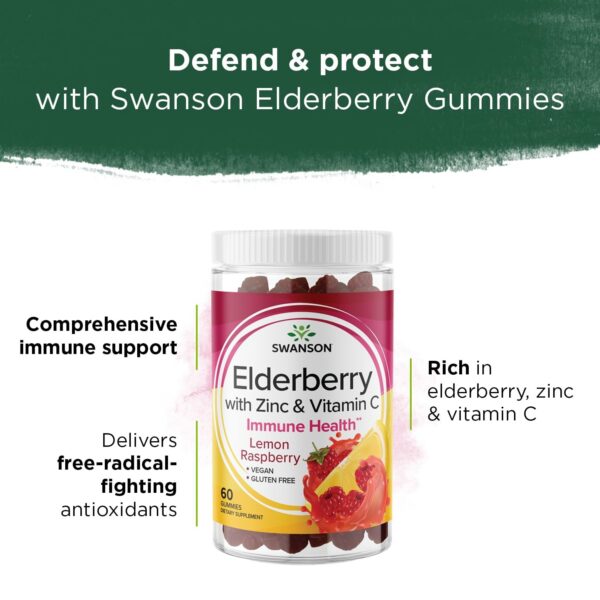 Gomitas sabor baya Swanson para defensa inmunológica